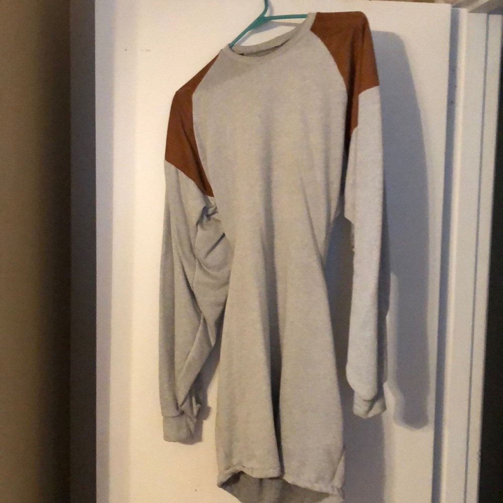 A sweatshirt dress